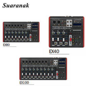 EX804-10ミニマルチチャンネル1ステレオアナログプロフェッショナルパワードデジタルミキサーオーディオ、パワー付き - Product Image 5