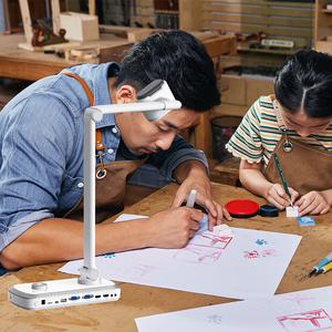 Visualizador de Documentos A3 HD com Zoom Óptico e Foco Automático, Câmera Visualizadora com Controle Remoto e Porta VGA USB - Product Image 4