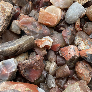 Natural Crystal Raw Quartz Red Carnelian Rough <strong>Agate</strong> - Product Image 5