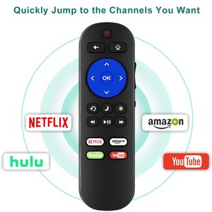 Roku TV ile uyumlu yedek uzaktan kumanda, Hisense/Onn/TCL/Haier/Sharp/Hitachi/LG/Sanyo/JVC/Magnavox/RC ile uyumlu - Product Image 2