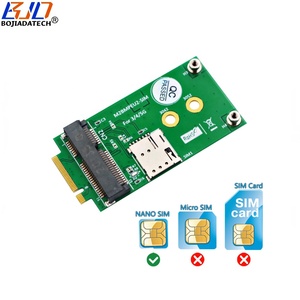 NGFF อินเทอร์เฟซ M.2คีย์-B กับ <span class=keywords><strong>Mini</strong></span> PCI-E mpcie อะแดปเตอร์โมเด็มไร้สายหนึ่งนาโนผู้ถือซิมการ์ดสำหรับโมดูล5G 4G LTE WWAN - Product Image 4