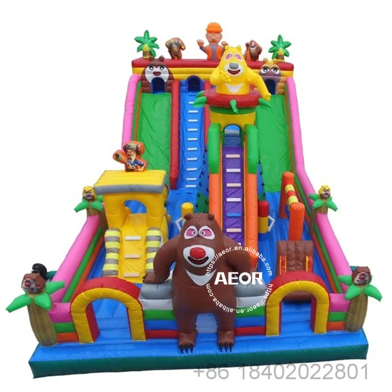 Jouets de parc gonflable pour enfants, château gonflable Commercial, jeux de parc d'attractions