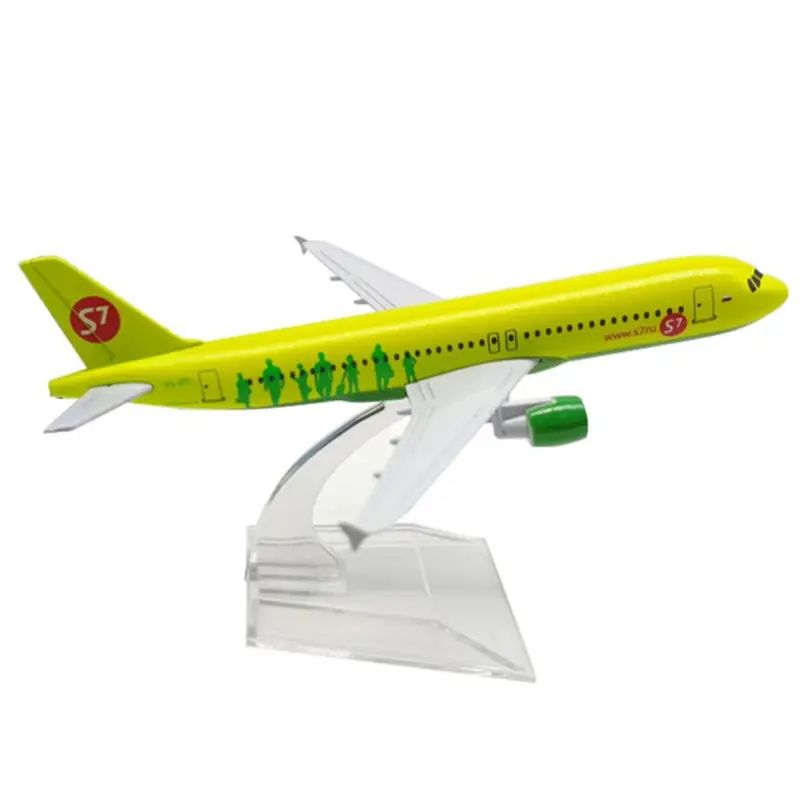 Hadiah natal skala 1:400 16cm A320 Siberia pesawat terbang Bus udara pesawat Model pesawat Diecast