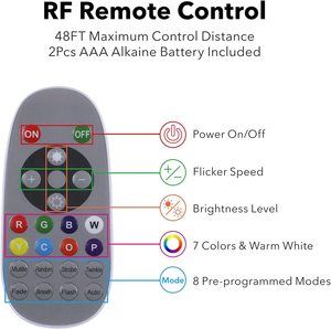 Außen lichterketten RGBW-Musik funktion Fern gesteuertes Außen lichterketten Mehrfarbiges wasserdichtes dimm bares LED-Lichterkette licht - Product Image 5