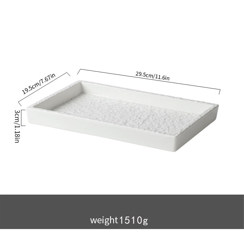 White ceramic tray - Large