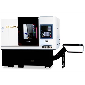 Torno de máquina de torneado y fresado CNC de precisión con cama inclinada y herramientas en vivo Torno CNC torno de torreta CNC de eje C - Product Image 3