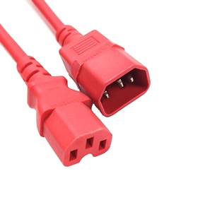 8ft 3/16 bilgisayar güç kablosu IEC C14 C20 fiş iec c15 C19 C13 kadın tak pdu için ana kurşun uzatma kablosu - Product Image 1