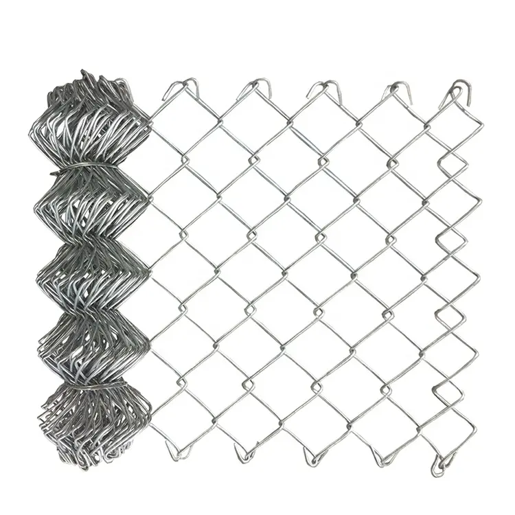 Hersteller 6 Fuß feuerverzinkter Chain Link-Zaun mit einfacher Wartung mit niedrigem Eisen-Stahlrahmen 50 mm hohe Platten zu verkaufen