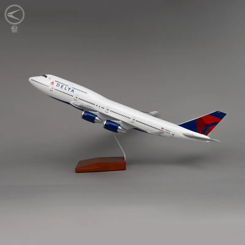 우수한 품질 1/150 스케일 비행기 모델 보잉 747-400 델타 에어 라인 47cm 비행기 모델