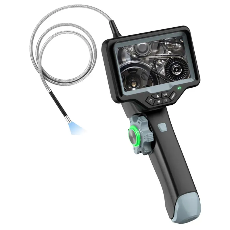 2.8mm Diâmetro 1.2m 180 Graus Industrial Articulated Borescope Industrial Endoscopia Mini Câmera Para Motor Inspecionar ferramenta de repago