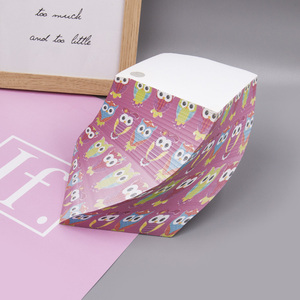 400 hojas de color estándar europeo Memo/Bloque de papel/anuncio de impresión completa nota pegajosa en caja de plástico - Product Image 5
