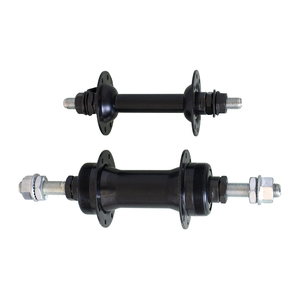 Duurzame stalen fietswielnaaf voor BMX-fiets, voor/achter compatibel, zwarte afwerking, dubbele schroefbevestiging, afgedichte uitvoering, MTB - Product Image 2