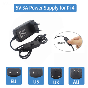 Originale Raspberry Pi 4 modello B 8 GB 4GB 2GB RAM + Case + ventole + dissipatori di calore + adattatore di alimentazione + 32/64/128 GB TF Card per RPI 4B - Product Image 5
