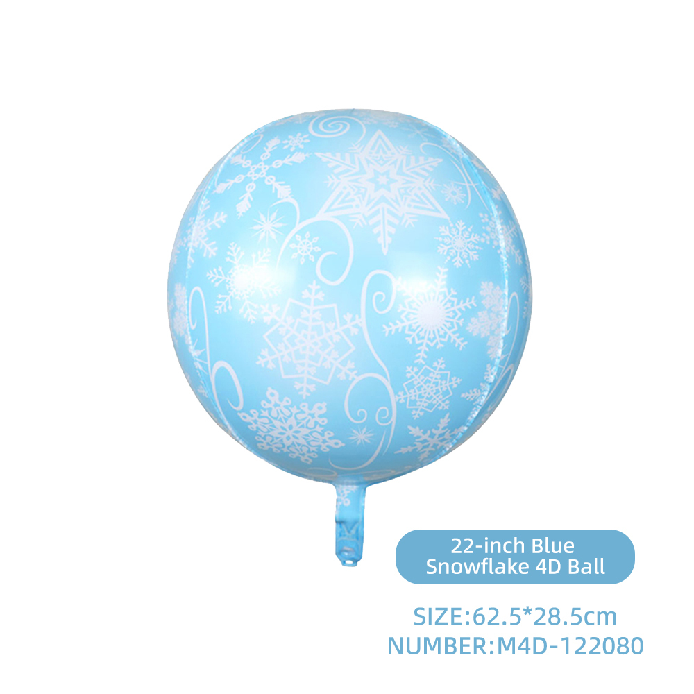 4D Snowflake Blue 17