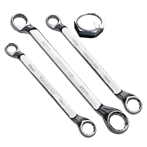 Nhà Máy Chrome mạ đôi bù đắp Vòng cờ lê cờ lê thiết lập đôi End Vòng cờ lê tùy chỉnh OEM Hỗ trợ đôi End Vòng cờ lê - Product Image 1