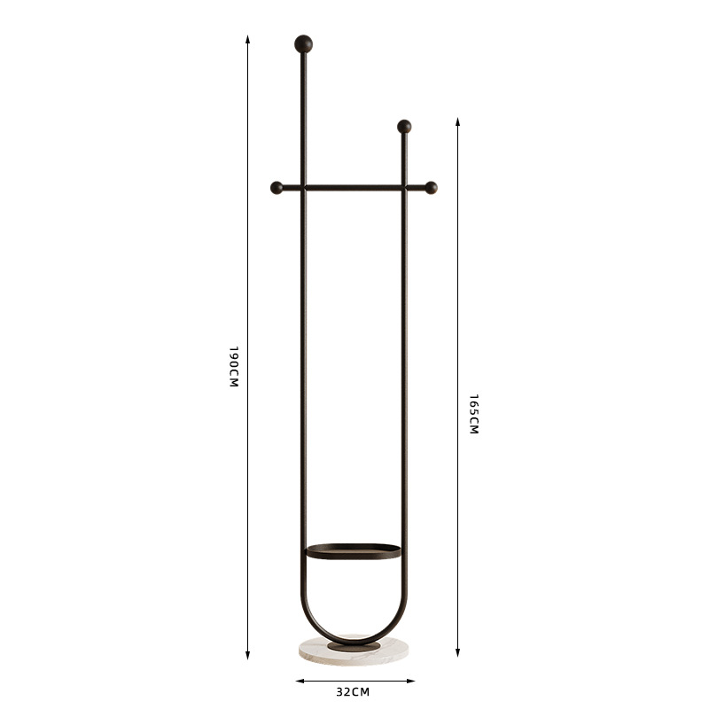 U-shaped with plate black bracket white base