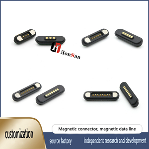 Akıllı Pitch 2.2mm Pcb lehim tipi bahar yük başlığı modüler mıknatıslar temas şerit erkek kadın 6 Pin manyetik Pogo pinli konnektör - Product Image 5