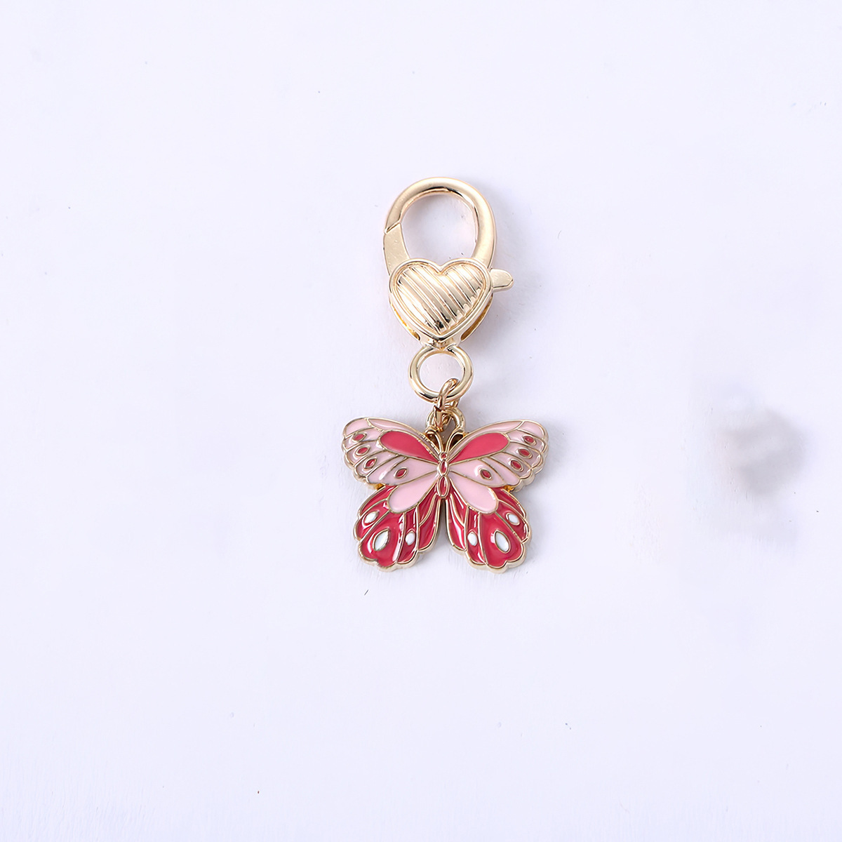 Papillon fleur rose