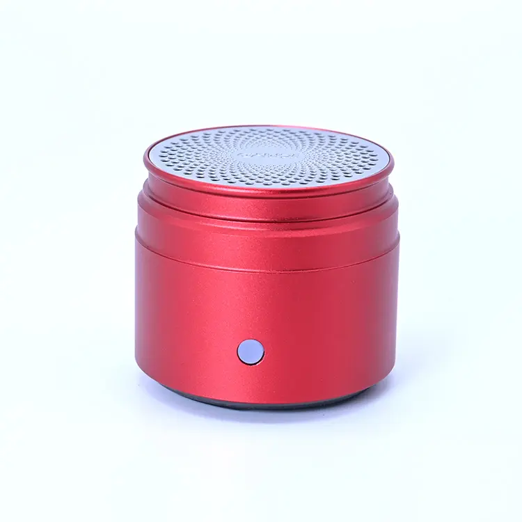 Cilinder Ontwerp Mini Drum Speaker In Aluminium Bas Draagbare Draadloze Speaker Bt 5.3 Ipx6 Waterdichte Mini Speaker