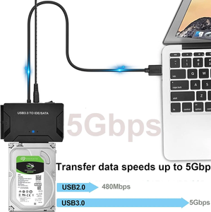 Toptan orijinal USB 3.0 IDE SATA adaptörü harici sabit disk okuyucu dönüştürücü için 2.5/3.5 inç HDD - Product Image 3