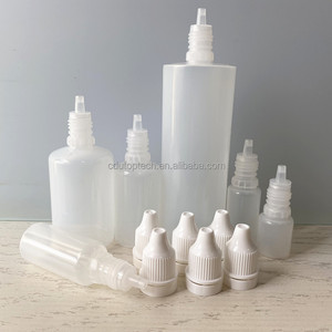 Botella de gota de plástico de boca pequeña translúcida LDPE 5ml 10ml 15ml 30ml 50ml 60ml 120ml Botella cuentagotas de líquido exprimible vacía - Product Image 5