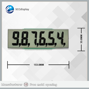 Großhandel von Herstellern Produkte benutzer definierte LCD-Anzeige 7 Segment HTN grau Positive 3.0V Segment LCD-Ziffern anzeige module - Product Image 3