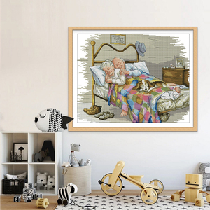 Cặp vợ chồng già Trung Quốc <span class=keywords><strong>Cross</strong></span> <span class=keywords><strong>Stitch</strong></span> Kit 11CT với mô hình in DIY cuộc sống ngọt ngào thêu tường trang trí nội thất sơn nhà Quà Tặng - Product Image 3