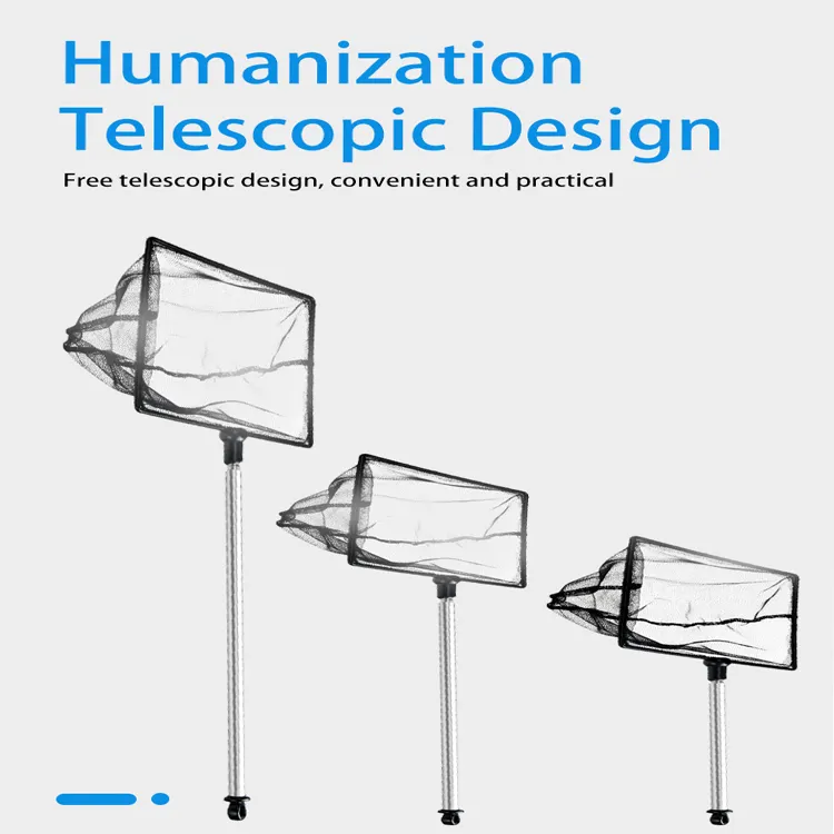 5,5-24 дюйма домашний аквариум инструмент выдвижной из нержавеющей стали с длинной ручкой мелкая сетка телескопическая сеть для аквариумных рыб