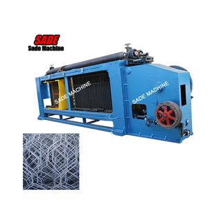 Hochleistungs-voll automatische Gabion-Netz maschine Sechseckige Stein käfig weberei für Bau-SPS-Kern komponenten - Product Image 5