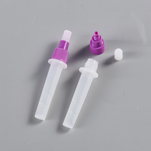 PpLdpeプラスチック抽出チューブワンステップ便潜在性血液バイアル3ml 5ml臨床検査用ドロッパー付き