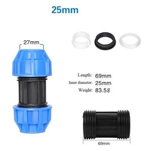 Toptan sıkıştırma damla sulama plastik HDPE PE 100 hortum kaplini pürüzsüz yüzey PP su boruları damla sulama - Product Image 2