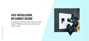 Triển lãm gian hàng đường cong LED hiển thị tùy chỉnh linh hoạt màn hình LED P2 p2.5 P3 P4 di chuyển LED nền cho tổ chức sự kiện đứng - Product Image 3