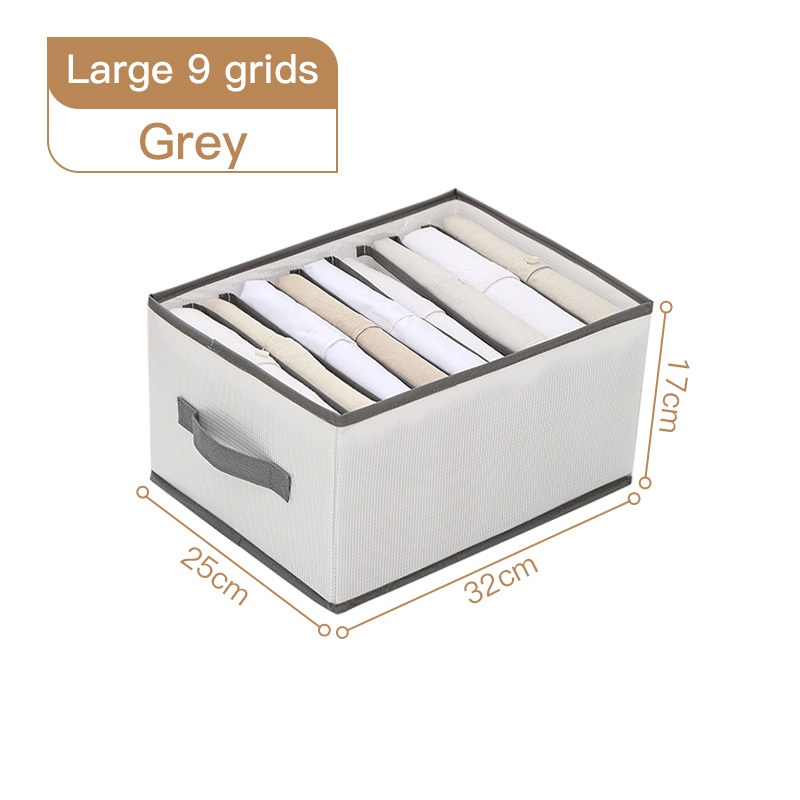 9 grids organizer grey