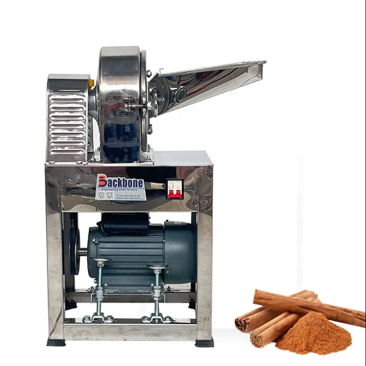 Backbone Machinery acier inoxydable Ingrédients Broyeur épices moulin à farine de blé moulin à farine de maïs
