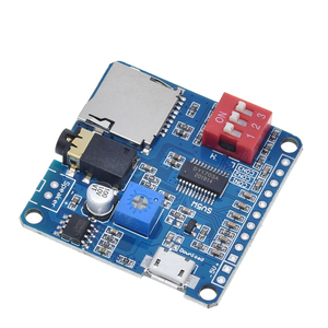 Sprach-Schall-Wiederaufnahme-Modul Ardu MP3-Player-Modul UART I/O Trigger Klasse D Verstärker Board 5 W 8 M Speicher DY-SV8F SD/TF Karte