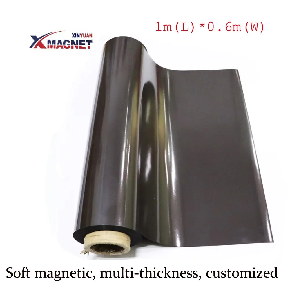 Kunden spezifische anisotrope/isotrope magnetische dekorative Wand flexible selbst klebende Gummi magnet rolle