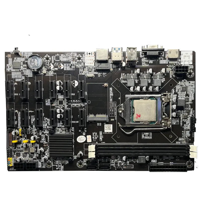 Placa base B75PE-12PCIE ITX para juegos, tarjeta madre para juegos B75 B61 Intel GPU 2 x DDR3 8G, Chipset Intelence PCH, nueva actualización