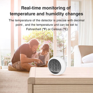 Manufacturer WiFi <strong>Temperature</strong> and <strong>Humidity</strong> <strong>Sensor</strong> Controller Meter LCD Display <strong>Temperature</strong> <strong>Humidity</strong> Meter Work with Alexa - Product Image 6