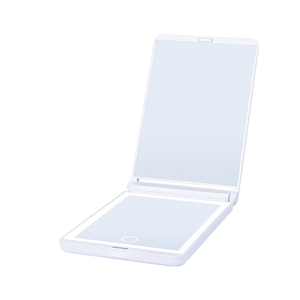 Espejo de tocador LED de aumento plegable rectangular delgado para bolso - Product Image 1