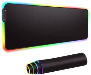 RGB oyun Mouse Pad yumuşak kaymaz kauçuk taban fare Mat dizüstü bilgisayar için PC oyunları - Product Image 1