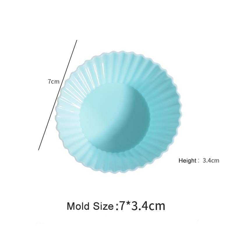 Stampo rotondo per muffin azzurro cielo