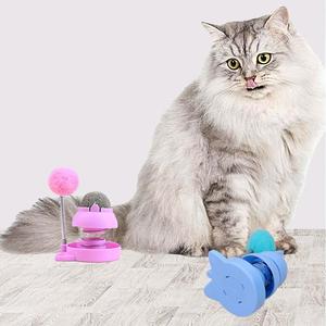 Juguetes para mascotas, Bola de pared de hierba gatera, juguetes deportivos interactivos con bola de resorte doble giratoria para masticar bolas, juguete para gato - Product Image 5