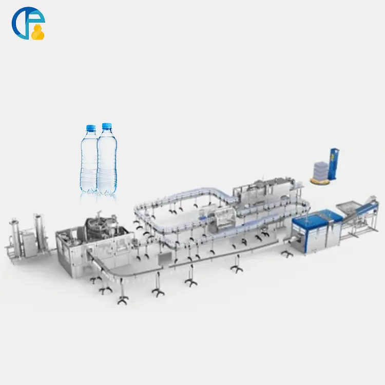Lini Produksi Air Minum Botol Lengkap Sistem Penyaring Air Pembotolan