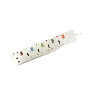 Prezzo a buon mercato Universale Multi Plug Sockets 3 Presa Power Strip Interruttore Individuale con 2 USB