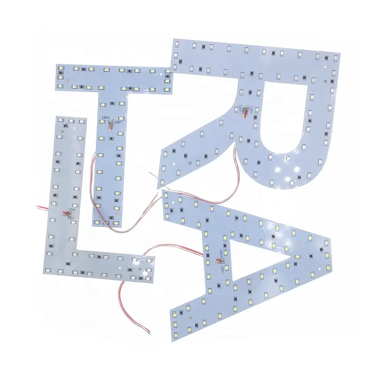 Números módulo de letras de capital 5730 smd 5050 rgb led módulos 12v led alfabeto carta