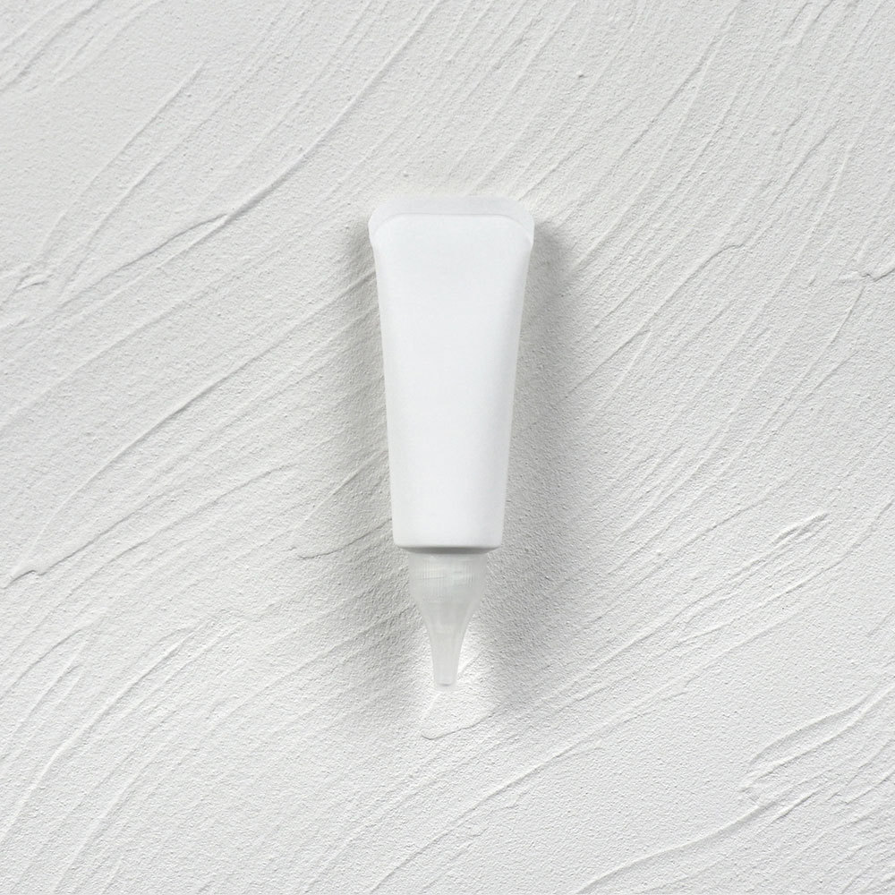 100g white matte flat+clear lid