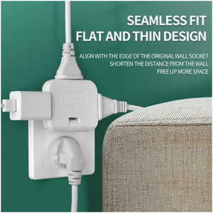 Convertidor de potencia de salida de 4,8mm de la UE, cargador giratorio, adaptador de enchufe de pared, convertidor divisor, enchufe de conversión de energía de uno a tres - Product Image 3