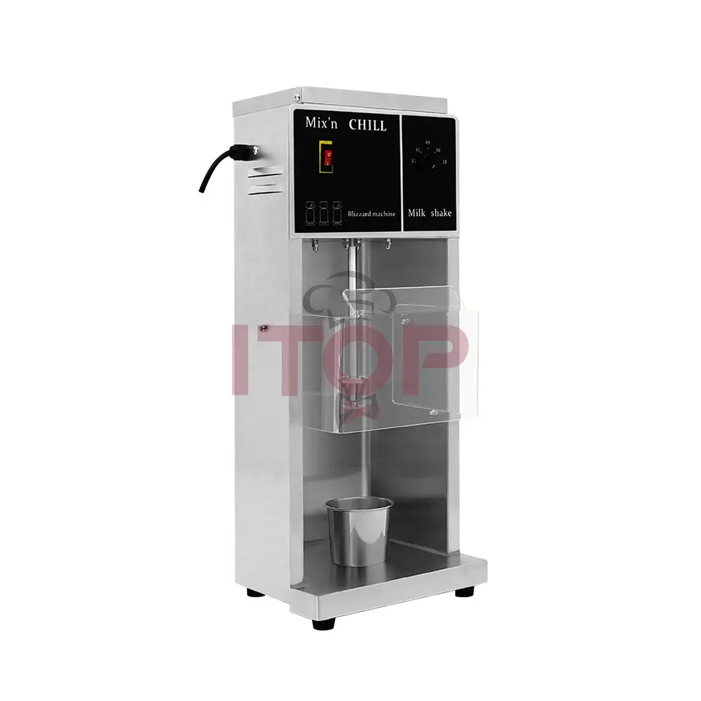 110V macchina per gelato automatica elettrica Blizzard Maker Shaker frullatore miscelatore 350W miscelatore per gelato commerciale