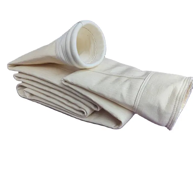 Nomex-Bolsa de filtro para colector de polvo de aramida, resistente a altas temperaturas, para planta de asfalto