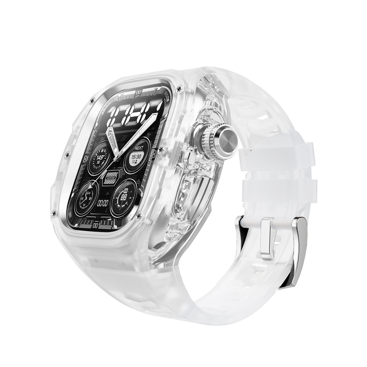 Clear silver clear
